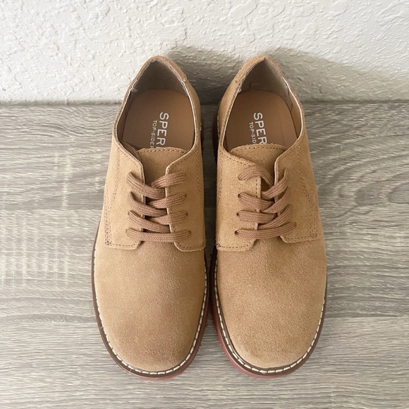 Sperry Top-Sider Caspian Leather Oxford Boys Dressy Casual Shoes Size 1.5 New - Picture 2 of 9
